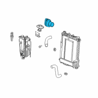 OEM Jeep Commander Housing-THERMOSTAT Diagram - 53021536AC