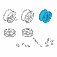 OEM 2020 Ford Edge Wheel, Alloy Diagram - KT4Z-1007-A