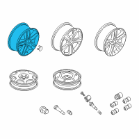 OEM Ford Edge Wheel, Alloy Diagram - FT4Z-1007-B
