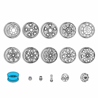 OEM 2020 Ram 3500 Steel Wheel Diagram - 68090830AC