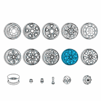 OEM Ram 2500 Aluminum Wheel 20X8.0 Diagram - 6MH983Z0AA