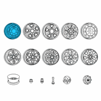 OEM 2022 Ram 3500 Steel Wheel Diagram - 6LN07S4AAB