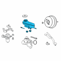 OEM 2014 Cadillac CTS Master Cylinder Reservoir Diagram - 84614719