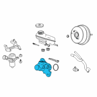 OEM 2013 Cadillac ATS Cylinder Asm-Brake Master Diagram - 22909761