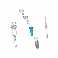 OEM 2002 Lexus SC430 INSULATOR, Rear Coil Spring Diagram - 48257-50020