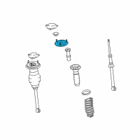 OEM 2003 Lexus LS430 Rear Suspension Support Diagram - 48755-50100