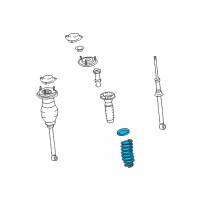 OEM 2005 Lexus LS430 Spring, Coil, Rear Diagram - 48231-50200