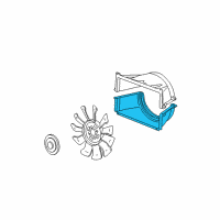 OEM GMC Savana 1500 Lower Shroud Diagram - 15751221