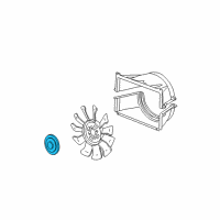 OEM 2012 Chevrolet Express 3500 Fan Clutch Diagram - 94673573