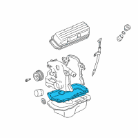 OEM Pontiac Bonneville Oil Pan Gasket Diagram - 24506069