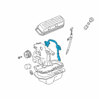 OEM Buick Park Avenue Timing Cover Gasket Set Diagram - 12587003