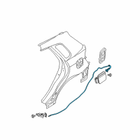 OEM Kia Spectra5 Catch & Cable Assembly-F Diagram - 815902F200