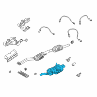 OEM 2000 BMW 323Ci Rear Muffler Diagram - 18-10-1-437-601