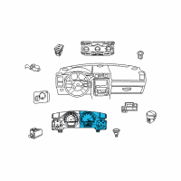 OEM 2020 Dodge Charger Cluster-Instrument Panel Diagram - 68455965AB