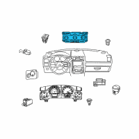 OEM 2011 Dodge Challenger Air Conditioner And Heater Control Diagram - 55111463AF