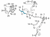 OEM Lexus NX450h+ Hose, Water By-Pass Diagram - 16282-25100