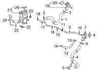 OEM 2019 Toyota RAV4 Inlet Hose Clamp Diagram - 90467-15022