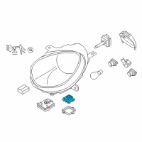 OEM BMW M6 Control Unit, Directional Light, Right Diagram - 63-12-7-199-362