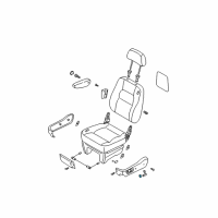 OEM 2002 Kia Sedona P/LUMBAR Switch Diagram - 1K56E88104