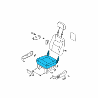 OEM 2002 Kia Sedona Cushion Assembly, LH Diagram - 4K52Y57110ABT6