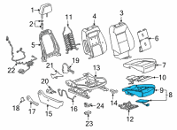 OEM 2019 Chevrolet Silverado 1500 LD Passenger Discriminating Sensor Diagram - 85106348