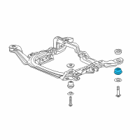 OEM 2005 Buick Rendezvous Insulator Asm-Drivetrain & Front Suspension Frame L Diagram - 15127011