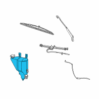 OEM Dodge Reservoir-Washer Diagram - 55077476AC