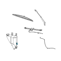 OEM Dodge Dakota Sensor-Washer Fluid Level Diagram - 55077351AA