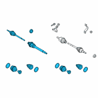 OEM 2022 Ford Transit Connect Axle Assembly Diagram - KV6Z-3B436-AD