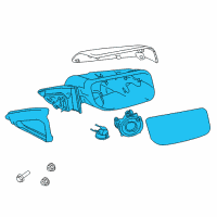 OEM 2014 Lincoln MKS Mirror Outside Diagram - CA5Z-17682-A