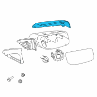 OEM 2014 Lincoln MKS Mirror Cover Diagram - 8A5Z-17D742-AAPTM