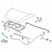 OEM 2021 Chevrolet Spark Support Rod Diagram - 42519568