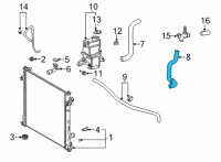 OEM 2022 Toyota Highlander Hoses Diagram - 16573-0P010