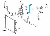 OEM 2021 Toyota Highlander Hoses Diagram - 16572-0P340