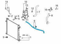 OEM Toyota Highlander By-Pass Hose Diagram - 16281-0P150