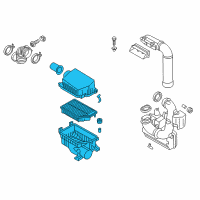 OEM 2014 Hyundai Elantra Coupe Cleaner Assembly-Air Diagram - 28110-3X350