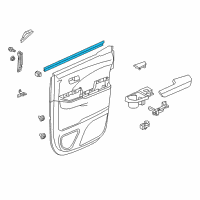 OEM 2020 Honda Ridgeline Weatherstrip, R. RR. Door (Inner) Diagram - 72835-T6Z-A01