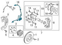 OEM Kia Seltos Sensor Assembly-Wheel Sp Diagram - 58930Q5000