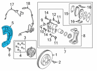 OEM Kia Seltos Front Brake Disc Cover Diagram - 51756K0000