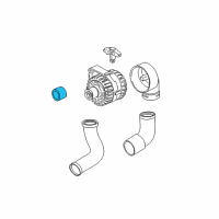 OEM 2005 BMW 325xi Pulley Alternator Diagram - 12-31-7-501-754