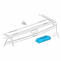 OEM Chevrolet Malibu High Mount Lamp Diagram - 10377138