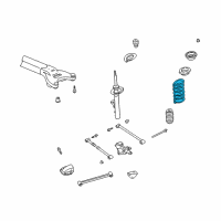 OEM 1999 Dodge Intrepid Rear Suspension-Spring Diagram - 4581215AD