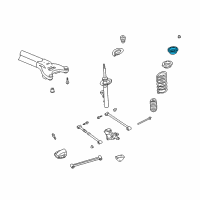 OEM 2000 Dodge Intrepid Mount-STRUT Diagram - 4895007AC