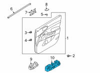 OEM 2022 Kia Sorento Unit Assy-Power Wind Diagram - 93571P2270