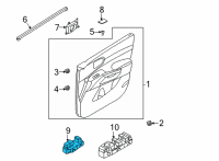 OEM 2021 Kia Sorento Unit Assy-Power Wind Diagram - 93581P2020