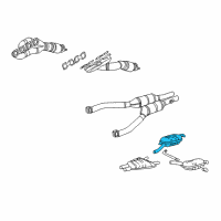 OEM 1999 BMW 740i Rear Muffler Right Diagram - 18-10-1-437-548