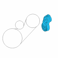 OEM 2016 Toyota RAV4 Serpentine Tensioner Diagram - 16620-36013