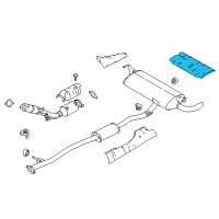 OEM Nissan Rogue Sport Heat Insulator-Trunk Floor Diagram - 74772-JE20A