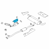 OEM 2018 Nissan Rogue Sport SHROUD-Catalyst Converter, Upper Diagram - 20850-4BB0A