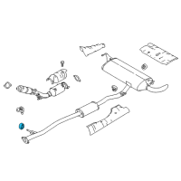 OEM 2010 Nissan Sentra Mounting-Exhaust, Rubber Diagram - 20651-EN200